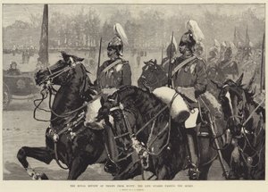 The Royal Review of Troops from Egypt, Life Guards passerer dronningen